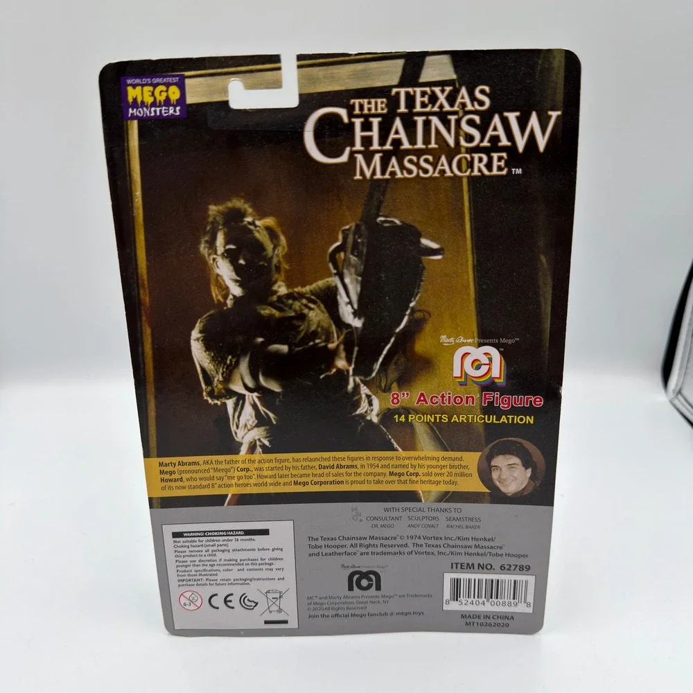 Mego Leatherface Texas Chainsaw Massacre 8 inch Action Figure Horror 62789 NEW